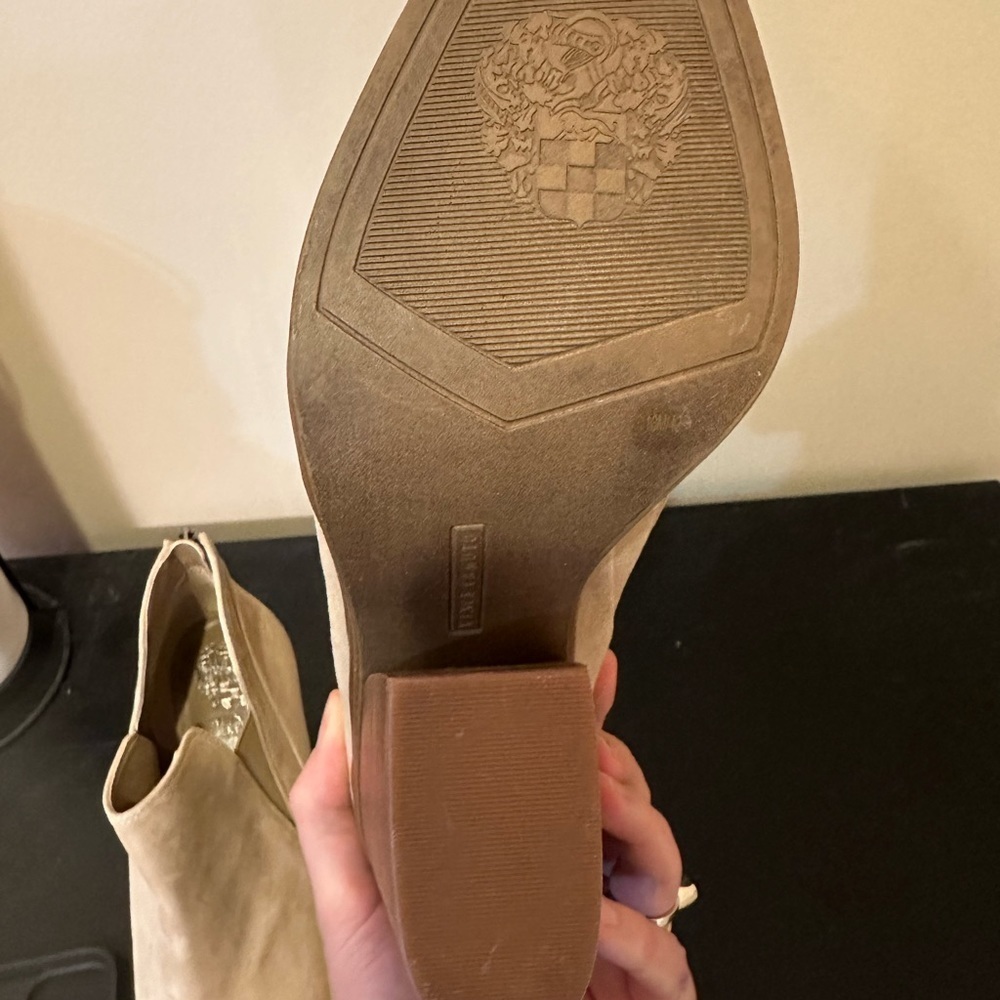 Vince Camuto Suede Booties Size 10 - Picture 4 of 5